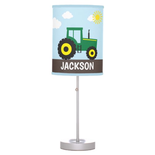 Farm Tractor Personalized  Table Lamp