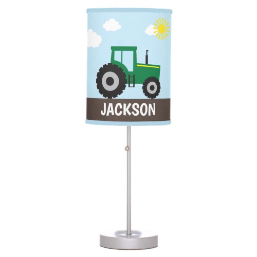 Farm Tractor Personalized  Table Lamp