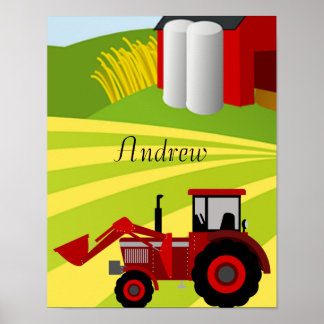 Farm Tractor Poster