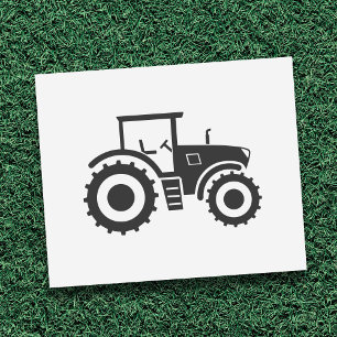 Farm Tractor Rubber Stamp