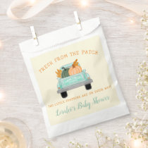Farm Truck 2 Pumpkins Cream Fall Twins Baby Shower Favor Bag