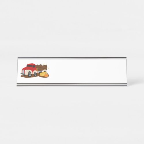 Farm Truck Desk Name Plate