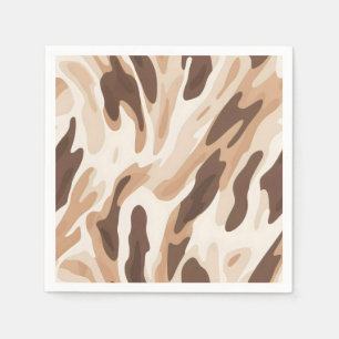Farm Wedding Cowhide Print Napkins