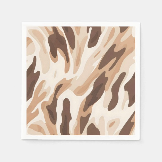 Farm Wedding Cowhide Print Napkins (Front)