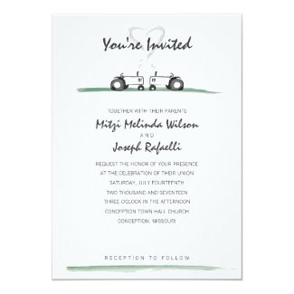 Farm Wedding Invitation -- Classic Style