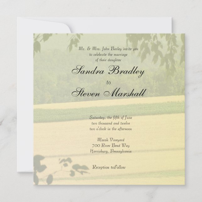 Farm Wedding Invitations (Front)