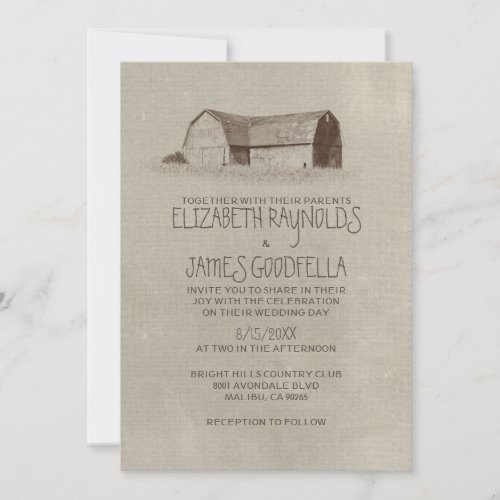 Farm Wedding Invitations