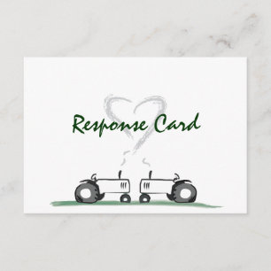 Farm Wedding RSVP Card: Classic Style Card