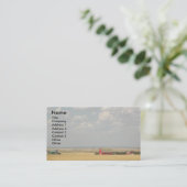Farm Wheat Fields Landscape Business Card (Standing Front)