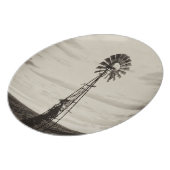 Farm Windmill Dinner Plate (Left Side)