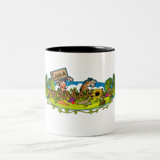 Farmaholic Logo Two-Tone Mug