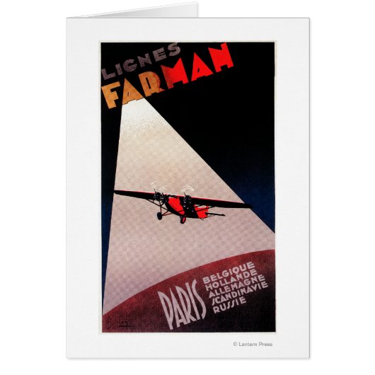 Farman Airlines Farman 300 Monoplane Promo Poster (Front)
