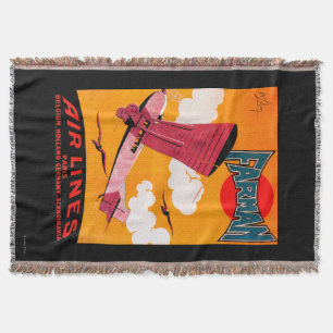 Farman Brothers Airlines F-170 Monoplane Poster Throw Blanket