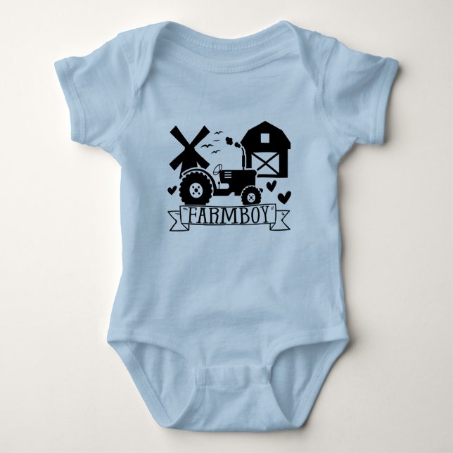 Farmboy Baby Bodysuit (Front)