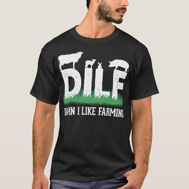 Farmer Adult Humor Agriculture T-Shirt (Front)