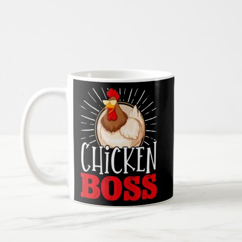Farmer Animal Pet Chicken Boss Chickens  Coffee Mug