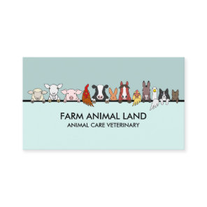 Farmer Animal Veterinary Business Card