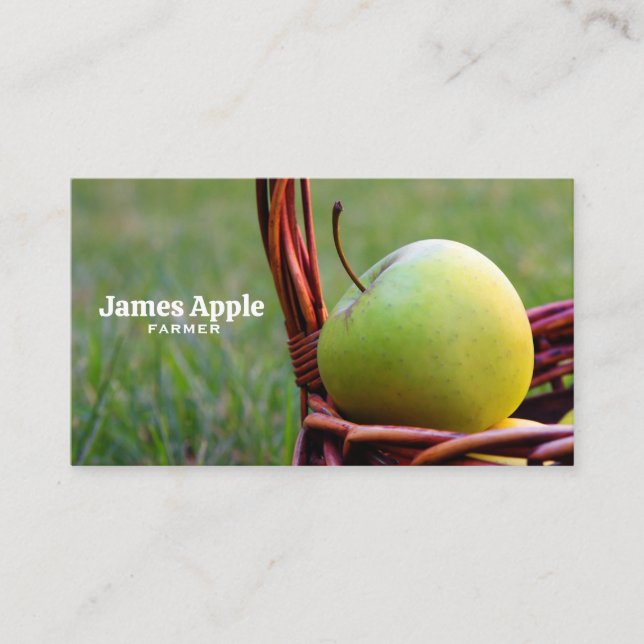 Farmer, apples business card (Front)