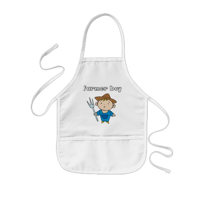Farmer Boy Tshirts and Gifts Kids' Apron (Front)