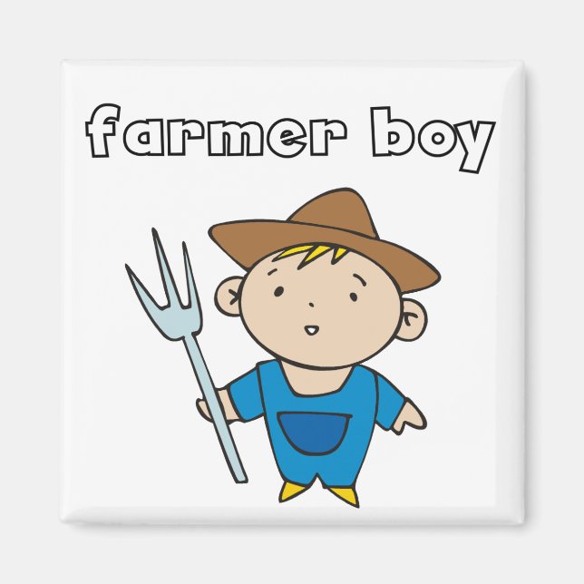 Farmer Boy Tshirts and Gifts Magnet (Front)