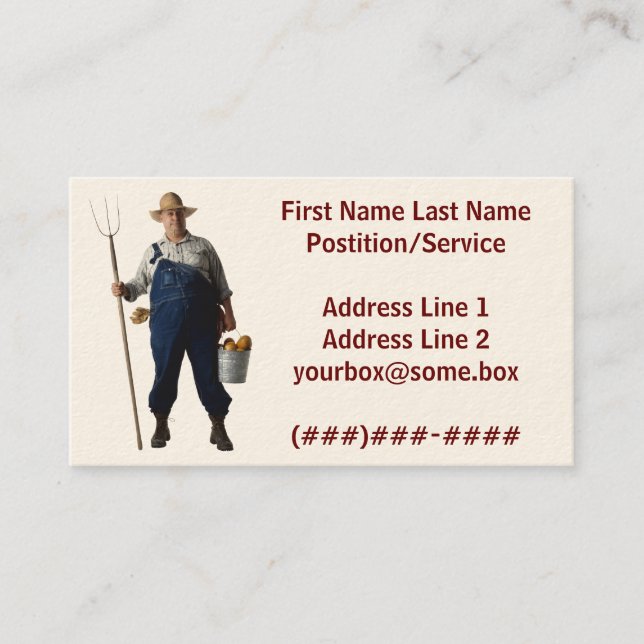 Farmer Business Card (Front)