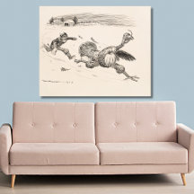 Farmer Chasing Turkey - William Walker