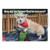 Farmer Corgi Birthday joke (Front Horizontal)