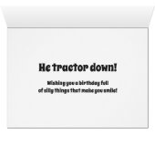 Farmer Corgi Birthday joke Cards (Inside Horizontal (Bottom))