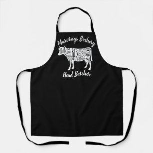 farmer cow beef butcher meat cuts art small holder apron