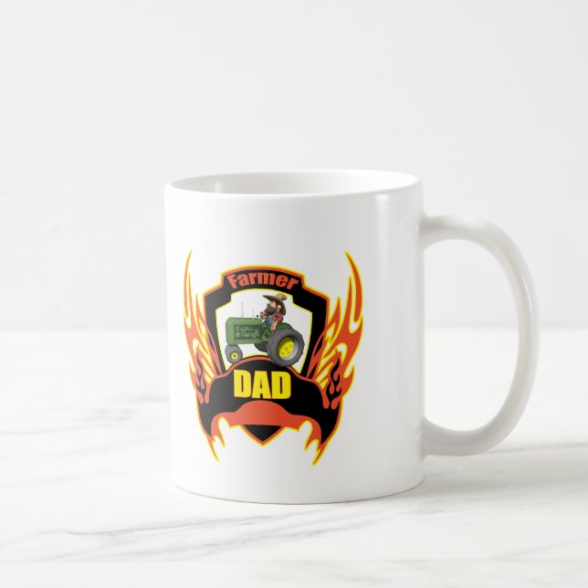 Farmer Dad Fathers Day Gifts Coffee Mug (Right)