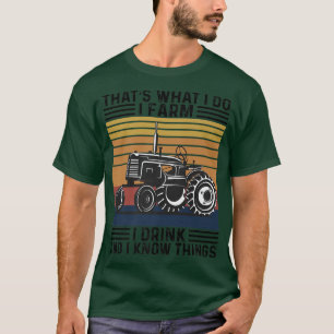 Farmer Dad Tractors Farmer Funny Saying Men Women T-Shirt