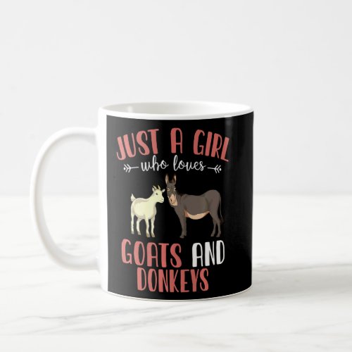 Farmer Donkey Farm Animal Girls Animal  Women Goat Coffee Mug