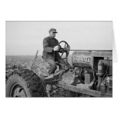 Farmer Driving Tractor, 1937 (Front Horizontal)