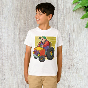 Farmer Driving Tractor Farm Vehicle T-Shirt