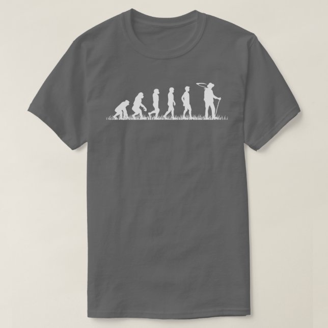 Farmer Evolution Farmers Field Worker Farming  (2) T-Shirt (Design Front)