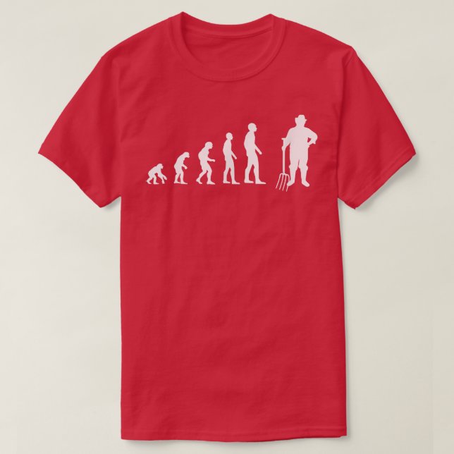 Farmer Evolution Farming  T-Shirt (Design Front)