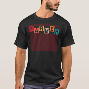 Farmer Farm Cows Cattle Horses Chickens Goat T-Shirt