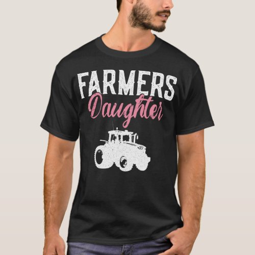 Farmer Farm Farmers Daughter Daughter Vintage T_Shirt