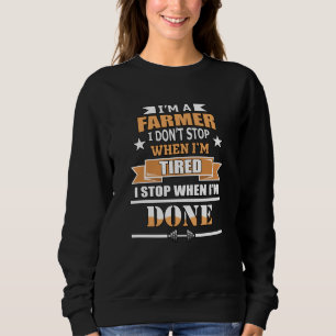 Farmer Farm Tractor Agriculture Farming Gift Idea Sweatshirt