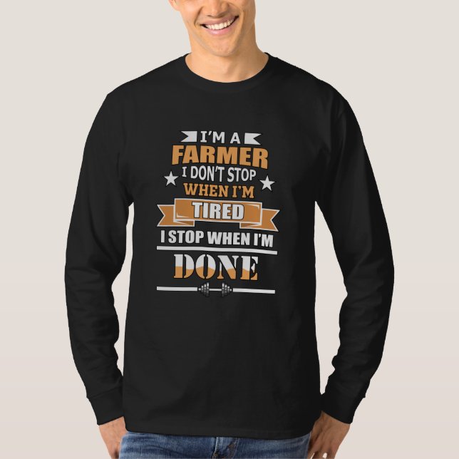 Farmer Farm Tractor Agriculture Farming Gift Idea T-Shirt (Front)