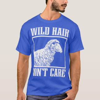 Farmer Farm Wild Hair Don't Care Farming T-Shirt
