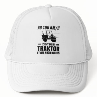 Farmer Farmer Tractor Tractor Funny Saying Trucker Hat