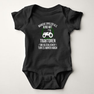 Farmer Farmer Tractor Tractor Happy Childhood Baby Bodysuit