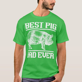 Farmer Fathers Day Animal Gift Pig T-Shirt
