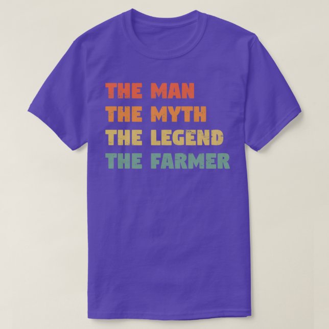 Farmer Funny Gift for him FarmerTShirt  T-Shirt (Design Front)