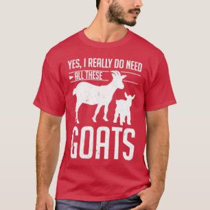 Farmer Funny Goat Lover Farming Animal Goat T-Shirt