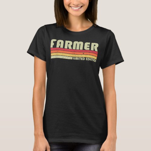 FARMER Funny Job Title Profession Birthday Worker  T_Shirt