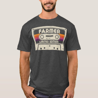 FARMER Funny Job Title, Vintage Retro Career T-Shirt