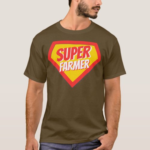 Farmer Gifts Super Farmer  T_Shirt