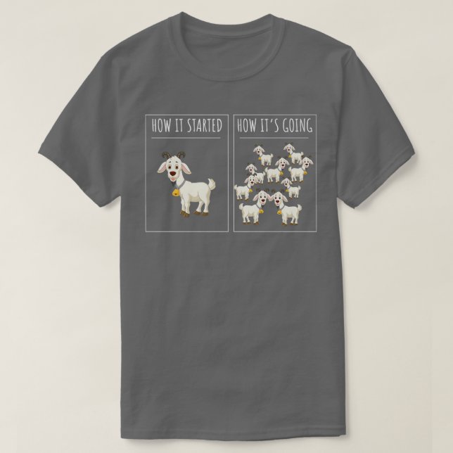 Farmer, Goat for Goat Lovers, Farm Goat  T-Shirt (Design Front)